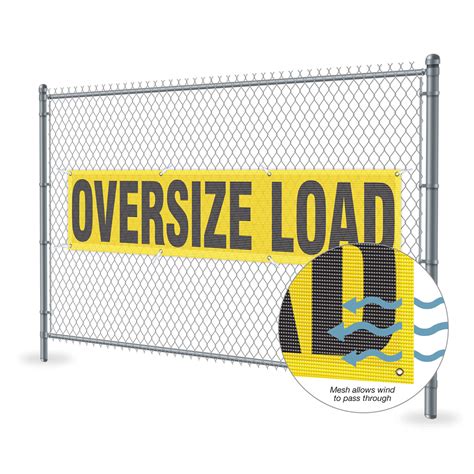 mesh oversize load signs